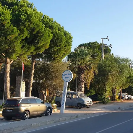 Tatil Koyu Cicek Kokulari, Cam, Palmiye Agaclari Icerisinde Apartmán Çeşme